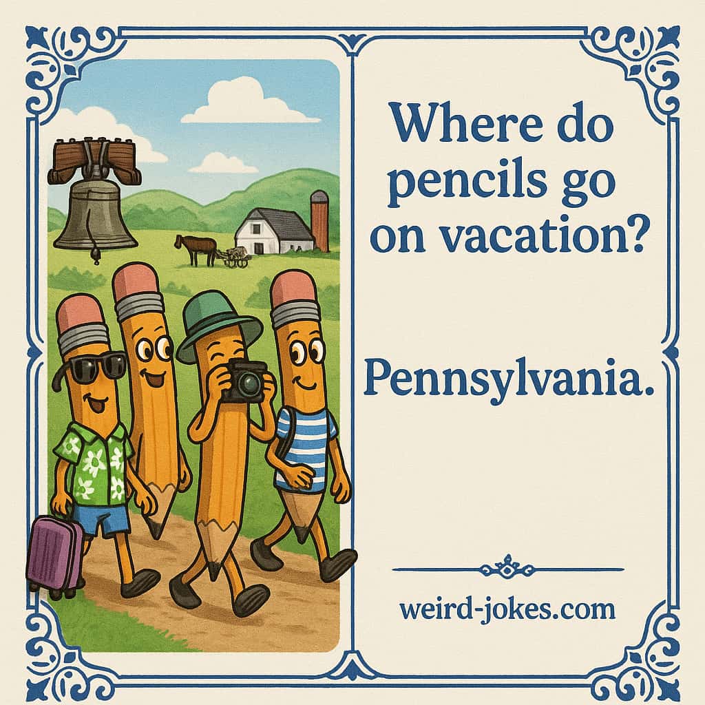 Where do pencils go on vacation? Pennsylvania.