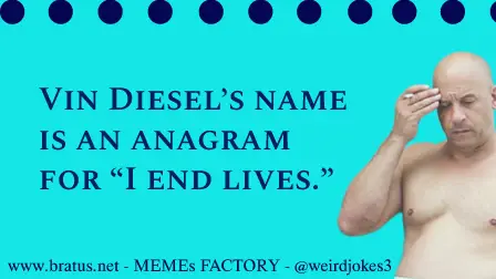 Anagrams Made Fun meme.