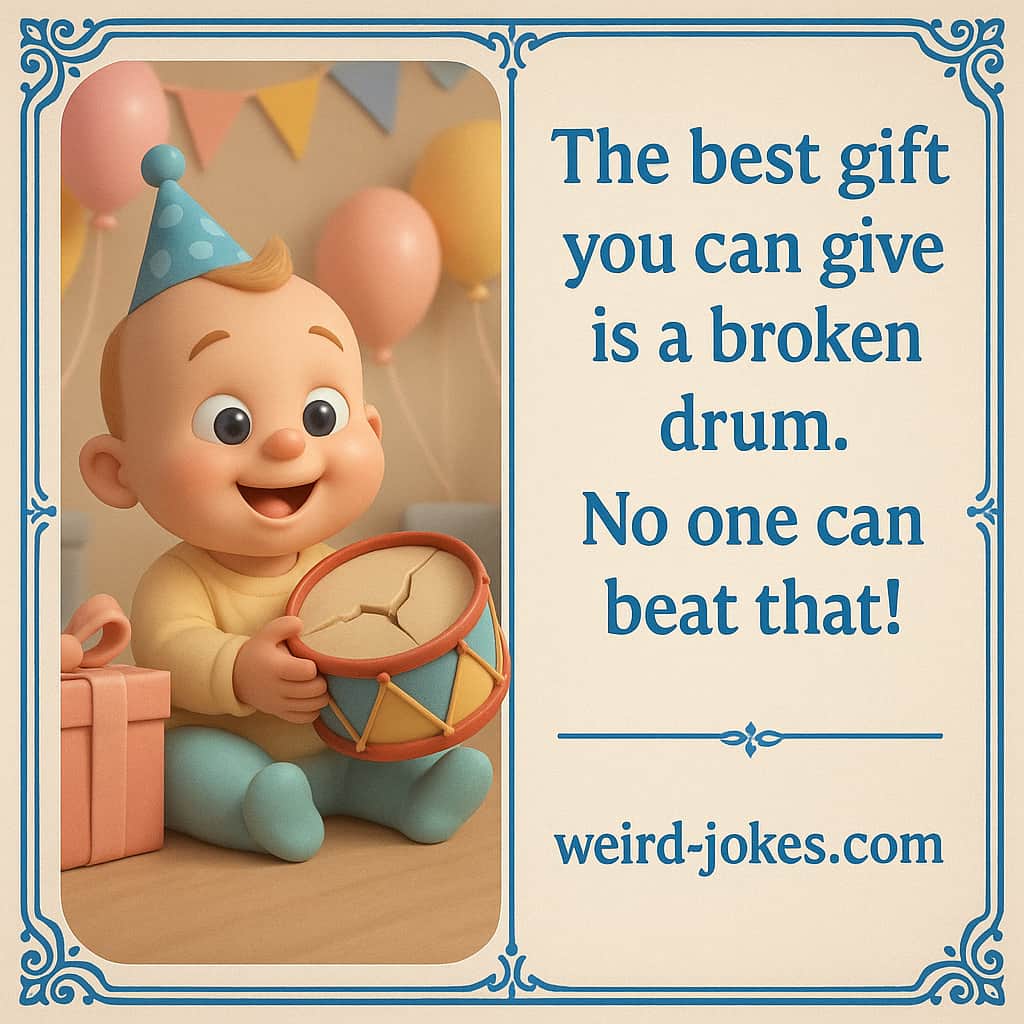 The best gift you can give is a broken drum. No one can beat that!
