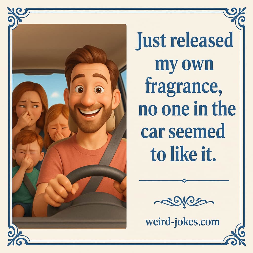 Just released my own fragrance, no one in the car seemed to like it.