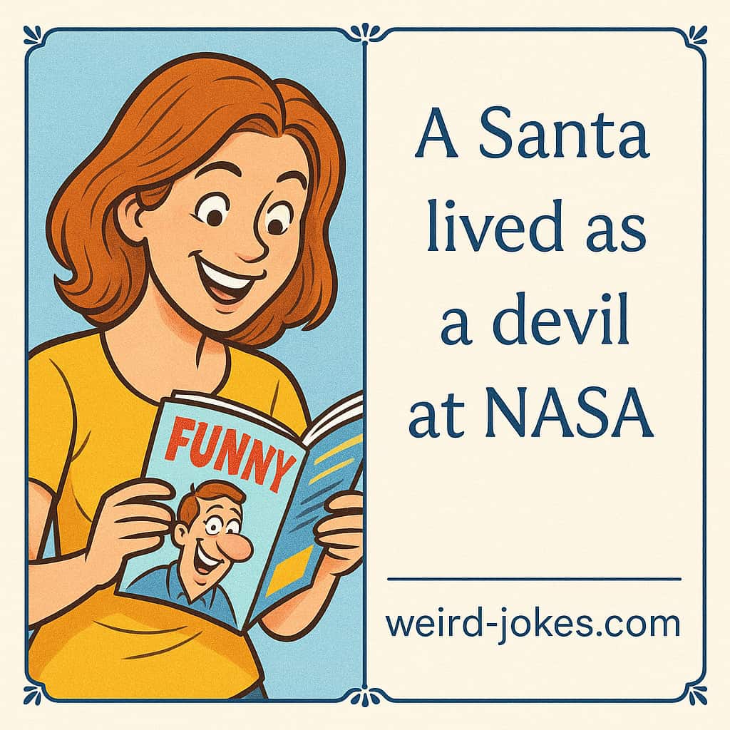 Funny palindrome meme: A Santa lived as a devil at NASA.