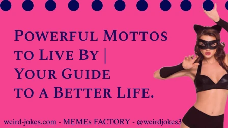 Inspiring Mottos meme.