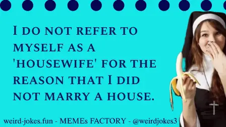 Housewife Jokes meme.