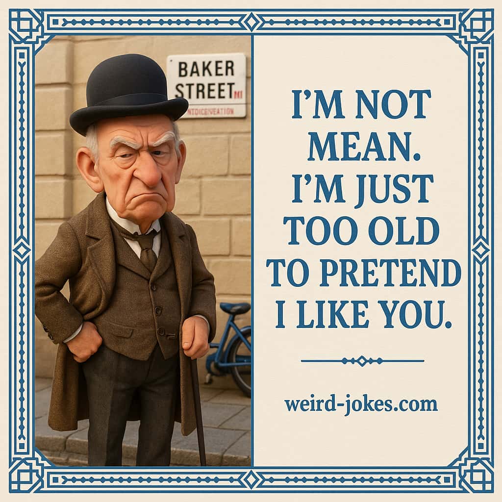 I'm not mean. I'm just too old to pretend I like you.