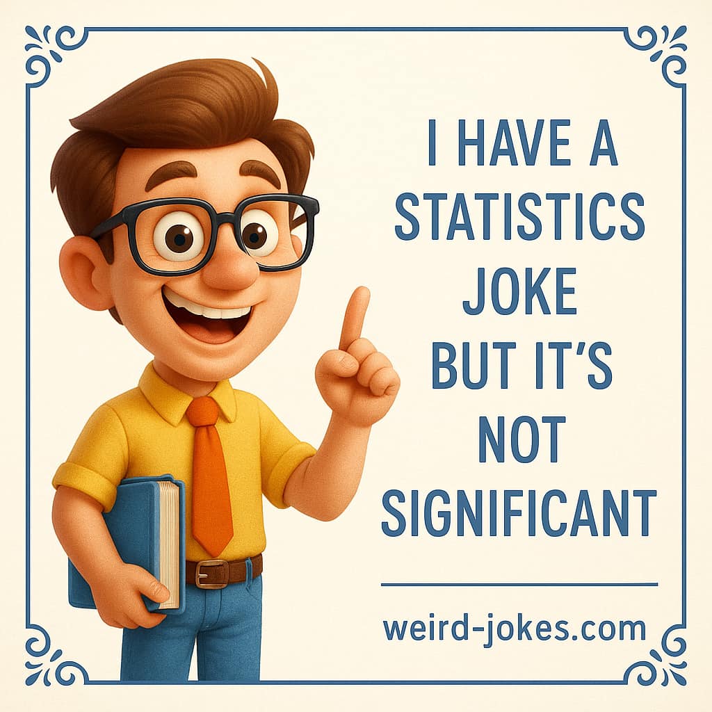 Statistics joke meme:  I have a statistics joke but it's not significant.